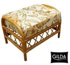 GILDA Cane Rattan Wicker Conservatory Lounge Furniture FOOT STOOL CUSHION ONLY