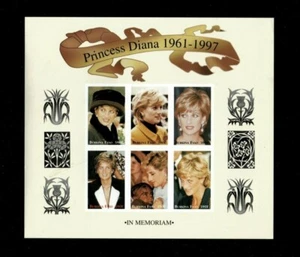 Burkina Faso 1998 - Princess Diana In Memoriam - Scott 1093 IMERF Sheet of 6 MNH - Picture 1 of 1