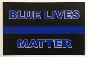 Autocollant autocollant vinyle ligne bleue fine Lives Matter autocollant police - Photo 1/5