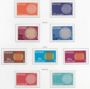 1970 - Europa CEPT ( Anno completo) - Sole con 24 nastri intrecciati MNH** - Picture 1 of 4