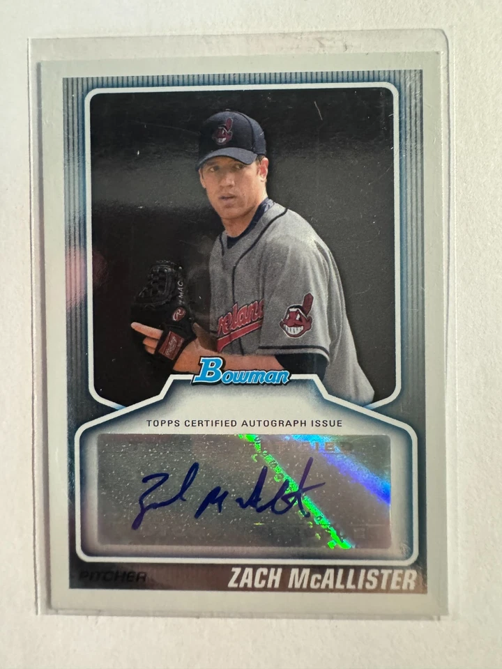 K215,813 - 2010 Bowman Draft Prospect Autographs #ZM Zach McAllister Auto - Image 1 of 1