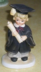 MCM LEFTON GRADUATION FIGURINE GRADUATE PORCELAIN STATUE DIPLOMA w HONORS CHILD - Picture 1 of 6