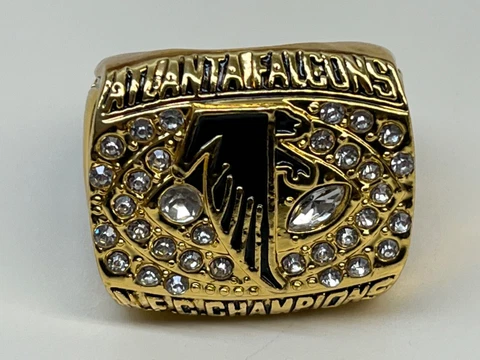 1998 ATLANTA FALCONS COMMEMORATIVE CHAMPIONSHIP RING SIZE 11 Cover