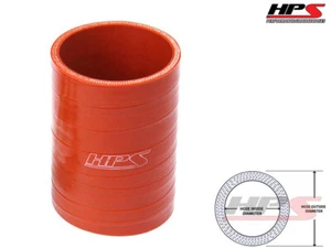 4" LONG HPS 2.5" 63mm 4-Ply Aramid Silicone Turbo Coupler Tube Hose ORANGE - Bild 1 von 1