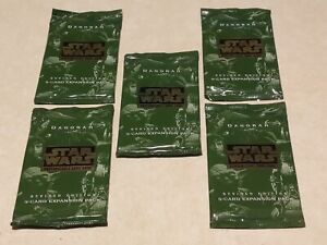5x Star Wars CCG Factory Sealed Booster Packs Unlimited Revised Dagobah SWCCG 