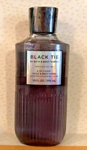 BLACK TIE HAIR FACE BODY WASH 3 IN 1 10 OZ SEALED  BATH BODY WORKS MEN  NEW - Picture 1 of 2