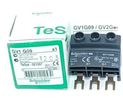NIB SCHNEIDER ELECTRIC GV1G09 TERMINAL BLOCK GV1 G09 - Image 1 of 2