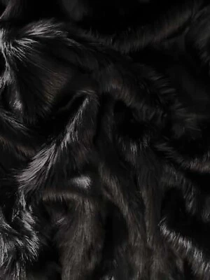 Long Pile Thick Faux Fur Fabric 1.5"–2" Fursuits Cosplay Costumes Craft 62" Wide - Image 1 of 2