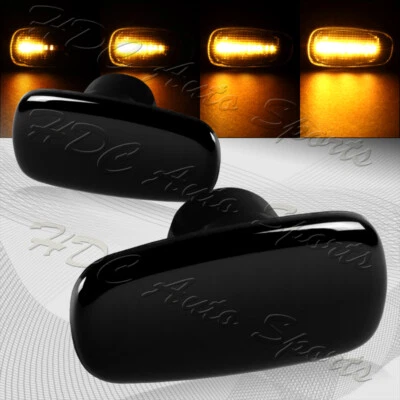 For 2001-2005 Lexus IS300 Smoke Lens Sequential LED Signal Side Marker Lights - Image 1 of 4