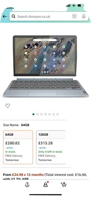 Lenovo Chromebook Laptop - Image 1 of 4