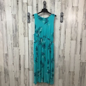 Lane Bryant Size 4X Blue Tropical Sun Dress - Picture 1 of 5