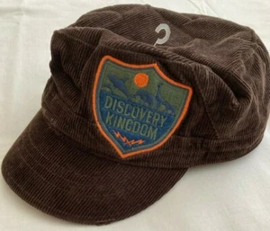 Discovery Kingdom ADJUSTABLE HAT OSFA CORDUROY BROWN MILITARY STYLE NWT - Picture 1 of 5