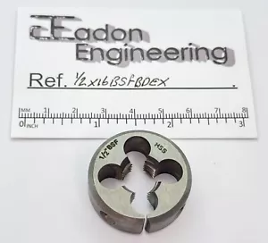 1/2" x 16TPI BSF (British Standard Fine) Button Die, HSS. - Picture 1 of 56