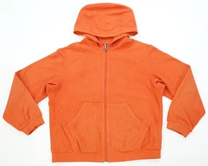 Rare VTG PATAGONIA Tonal Spell Out Full Zip Fleece Jacket 2000s Orange Youth M - Picture 1 of 16