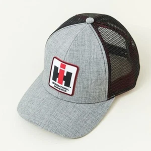 IH International Harvester *HEATHER GRAY & BLACK MESH BACK* CAP HAT *NEW w/TAG* - Picture 1 of 1
