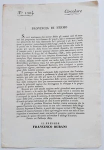 Provincia di Fermo colera richiesta soccorso ai poveri 20 febbraio 1849 - Imagen 1 de 2