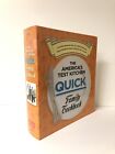 America's Test Kitchen Quick Family Cookbook (2012, Hardcover) LIKE NEW