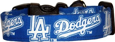 Collar de perro hecho a mano raro de los Dodgers de Los Ángeles #2 Foto 1 de 2