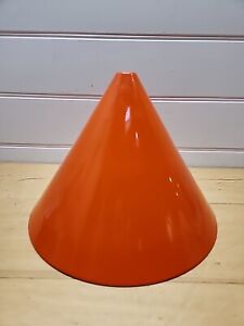 Rare  Arne Jacobsen For Louis Poulsen Orange Mid Century Light Shade 1960s