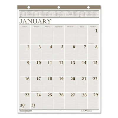 House of Doolittle 380 Jan-Dec 2026 20" x 26" Recycled Monthly Wall Calendar New