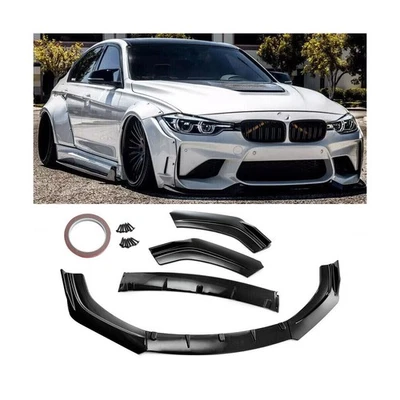 Bumper Splitter For Universal Body Kit Spoiler Boby NEW Carbon Fiber Style - Image 1 of 4