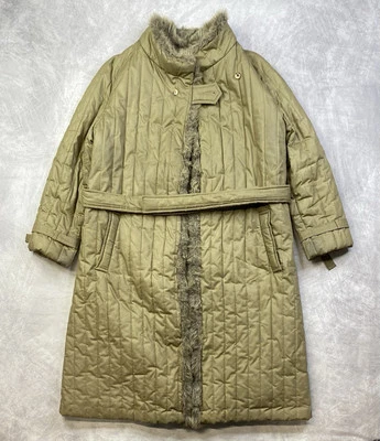 Vintage Smug Women's Long Coat Faux Fur Lined Jacket Size M/L (Approximately) - Image 1 of 4