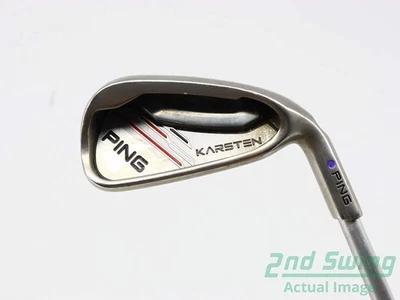 Ping 2014 Karsten Single Iron 6 Hierro Grafito Senior Derecho Punto Púrpura 37,5 pulgadas Foto 1 de 4