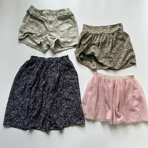 Lot Of 4 Items Girls Size 10/12 Shorts Skirts - Old Navy H&M - Picture 1 of 10