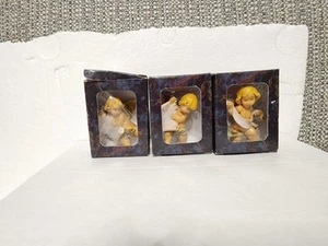 Fontanini 2.25" Italy 3 Cherubs Boxes 396 (2) Simonetti 1987 (1) spider mark - Picture 1 of 16
