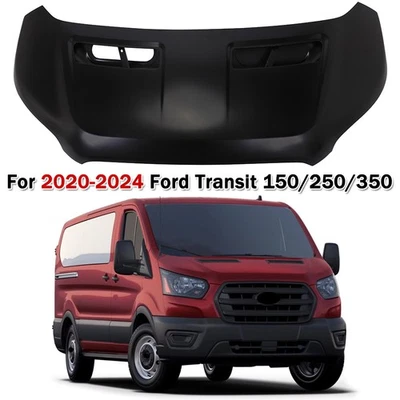 Hood Panel For Ford Transit 150 250 350 2020-2024 Primed FO1230340 Replacement Foto 1 de 4