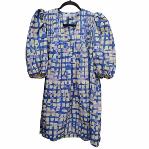 HUNTER BELL Jenkins Kopfsteinpflaster Kleid XS Puff Kurzarm Etuikleid - Bild 1 von 4