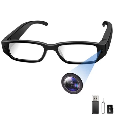 Nisanmoon Brille Sportkamera HD 1080P Brille Mini-Actionkamera, Kleine Action... - Bild 1 von 4