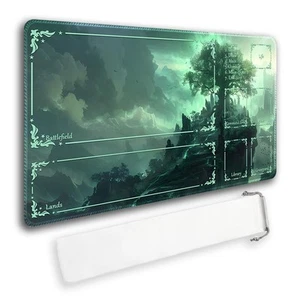 Durable MTG Playmat TCG Playmat with Zone and Locking Edges for MTG Gaming - ... - Picture 1 of 5