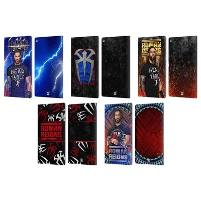 OFFICIAL WWE ROMAN REIGNS LEATHER BOOK WALLET CASE FOR AMAZON FIRE - Image 1 of 4