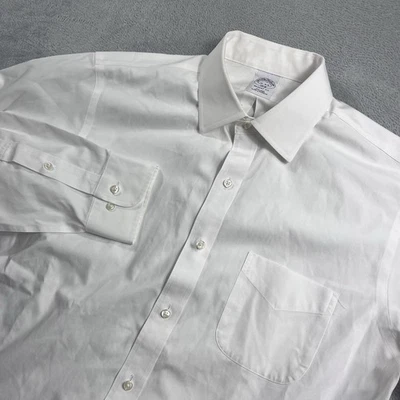 Brooks Brothers Shirt Men’s 16-4/5 Large White Regent Non Iron Supima Cotton - Image 1 of 4