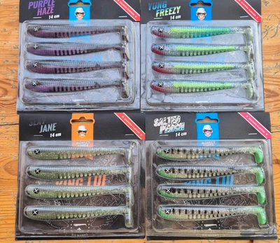 Monkey Lures King Lui 14cm SET 4 Farben   Gummifisch NEU OVP Kunstköder Shad - Bild 1 von 3