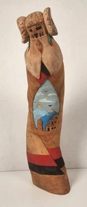 Hopi Long Hair Kachina Angak'china 15" Calvin Pavatea 90 - Picture 1 of 12