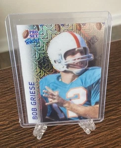 Bob Griese 2024 LEAF PRO SET RETRO Mojo SSP TRUE 1/1 HOF legend Dolphins RARE - Picture 1 of 2
