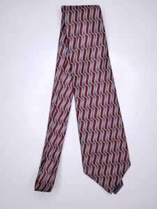 Corbata formal para hombre Carlos Devenzia 59"Lx3,75"W gris/borgoña - Imagen 1 de 4