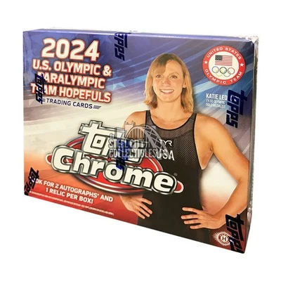 2024 Topps Cromo EE. UU. Olímpico y Paralímpico y Esperanzado Hobby Box Foto 1 de 4