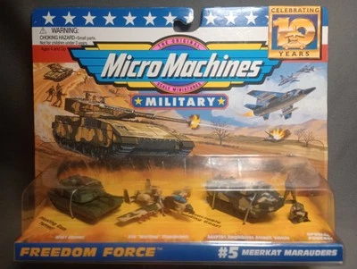 Micro Máquinas - Freedom Force 1997 - #5 Merodeadores de suricata - M1A1 / A-10/AAVP7A1 Foto 1 de 2