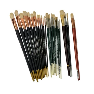 Large paint brush lot Connoiseur Dick Blick Masterstroke & M Grumbacher 24 - Picture 1 of 9