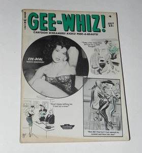 ' GEE-WHIZ '  pinup + cartoon Magazine VOL. 1, #11 1957  - BETTIE (Betty) PAGE - Picture 1 of 5
