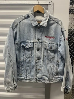 Vintage Harley Davidson New York Cafe Jean Jacket Size Medium - Image 1 of 4