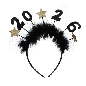 Star Adorned Hairband New Year Party Essential 2026 Design Hair Decoration - Picture 1 of 8