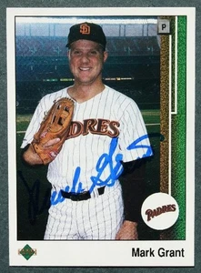 San Diego Padres Star Mark Grant autographed / signed 1989 Upper Deck card - - Picture 1 of 1