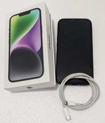 Apple iPhone 14 - 128GB - Midnight (Unlocked) A2882 (GSM) with Box - Image 1 of 4