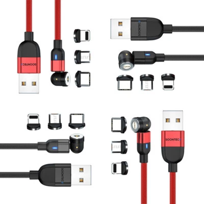 Ladekabel magnetisch 540° 0,5m/1m/2m/3m für i Produkte/Typ C/Mikro USB 2.4A/3.0A - Bild 1 von 4