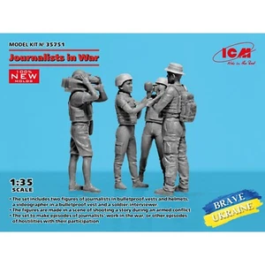 NUEVO ICM 35751 Modelos Plástico Figuras Escala 1:35 Periodistas en Guerra (4 figuras) - Imagen 1 de 24