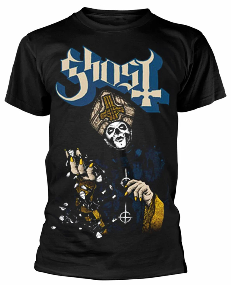 Ghost 'Papa of the World' (Negro) Camiseta - ¡NUEVO Y OFICIAL! - Imagen 1 de 1